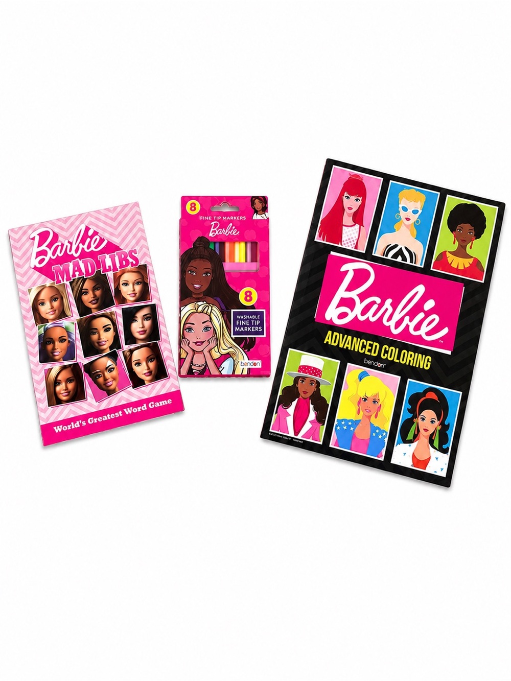 NEW Barbie Activity Bundle Coloring Book Mad Libs & Markers
